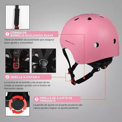 Casco Protección Patinaje Bicicleta Niño Seguridad Ajustable