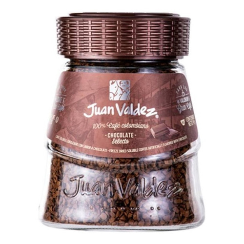 Café instantáneo liofilizado Juan Valdez Liofilizado Avellana Chocolate sin gluten frasco 95 g