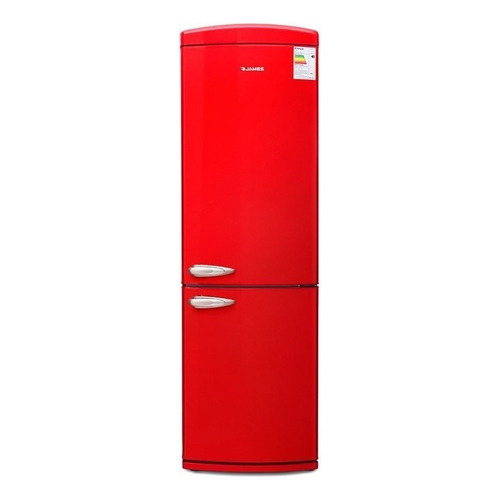 Heladera Refrigerador Frio Seco James Retro Grande Sensacion Color Rojo