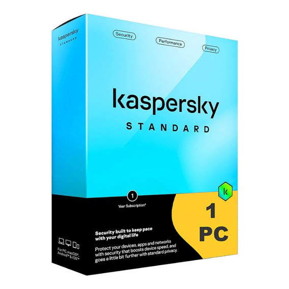 Licencia Kaspersky Standard 2024 1 Equipo Entrega Digital
