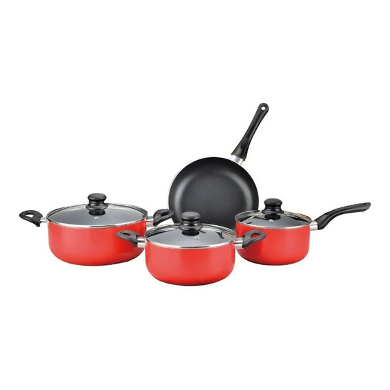 Set Cocina Olla Sartén Cacerola 7pzs Daewoo Dwl-set7 Premium