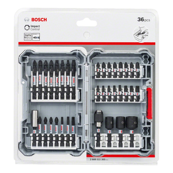 Set De Puntas De Impacto Impact Control Bosch 36pzs