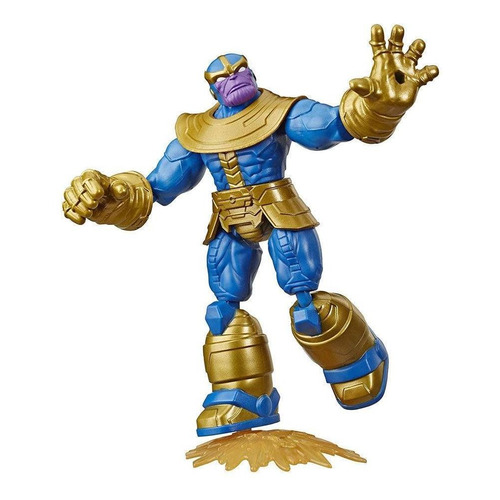 Figura Marvel Bend And Flex Thanos Flexible 15 Cm Guante 