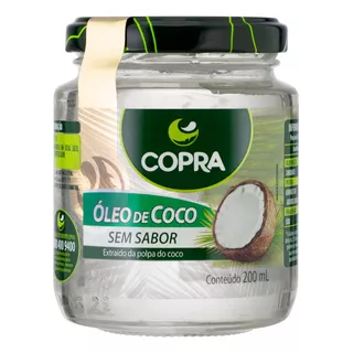 Óleo De Coco Copra Vidro 200ml