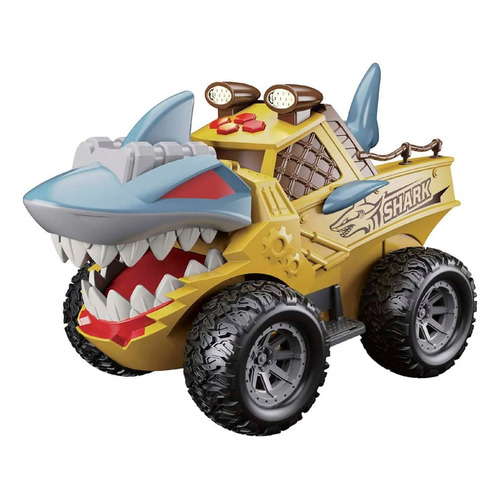 Vehículos Wild Truck Con Luz Y Sonido 21103 Color Amarillo Personaje Wild Truck Shark Ultrax