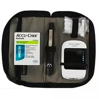 Glucometro Accu-chek Instant + 10 Tiras Y 10 Lancetas 