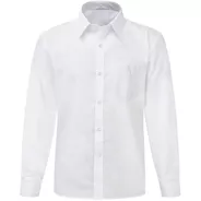 Camisa Blanca Manga Larga Cuello Corbata De Talla 4 - Xl