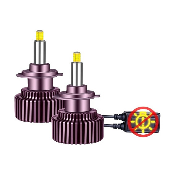 Ampolletas Led D2s-h7-h11/h8/h9 Ojo Lupa 360° Canbus 25000lm