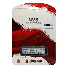 SSD Kingston NV3 500GB M2 2280 NVME PCIe 4.0 Gen 4x4
