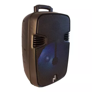 Parlante Bluetooth Led Portatil 12 Pulgadas Karaoke Fm Usb Color Negro