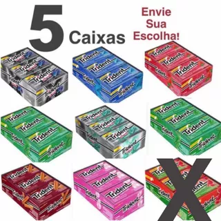 $$atacado: 5 Cx Chiclete Trident Com 21