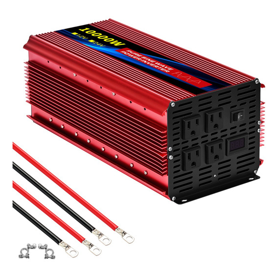 Inversor De Corriente 10000w 12v/110v60hz Múltiples Enchufe