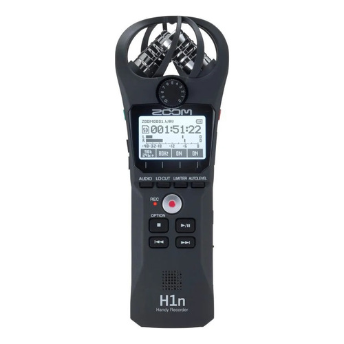 Grabador portátil Zoom H1n, negro, grabador de audio digital