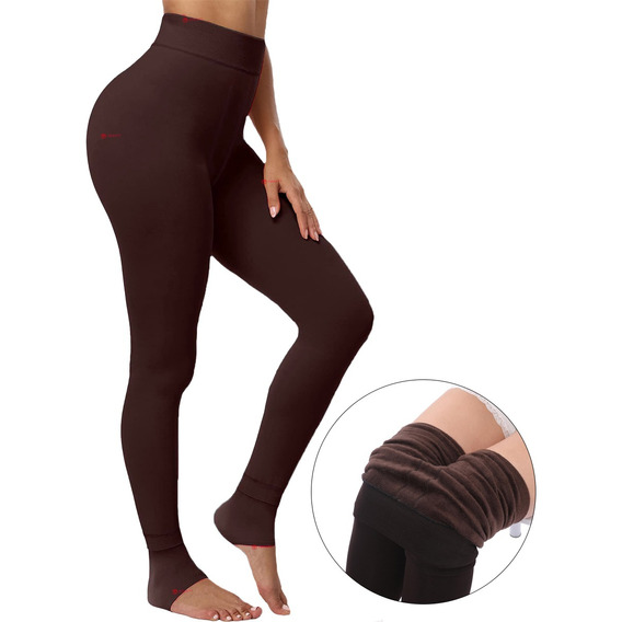 Leggins Mallas De Terciopelo Peluche Termicos Para Mujer