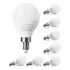 Paquete De 8 Bombillas Led E12 Para Ventilador De Techo De 1