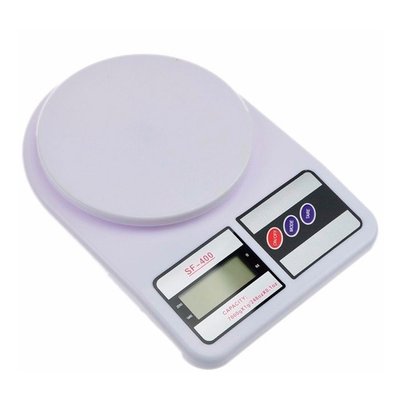 Balanza gramera de cocina digital SQ Cozinha SF-400 pesa hasta 5kg blanca