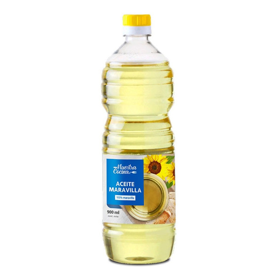 Aceite Nuestra Cocina 100% Maravilla 900 Ml