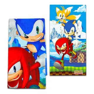 Sonic The Hedgehog Toalla De Playa 140 X 70 Cm Microfibra