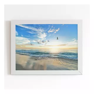 Quadro Decorativo 60x40cm C/ Moldura - Qualidade E Proteção