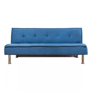 Futon Azul Sofa Cama Multifuncional