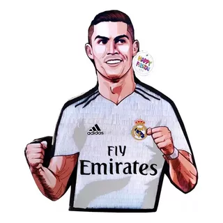 Piñata De Cumpleaños Y Fiestas Ronaldo Carita - Futbol