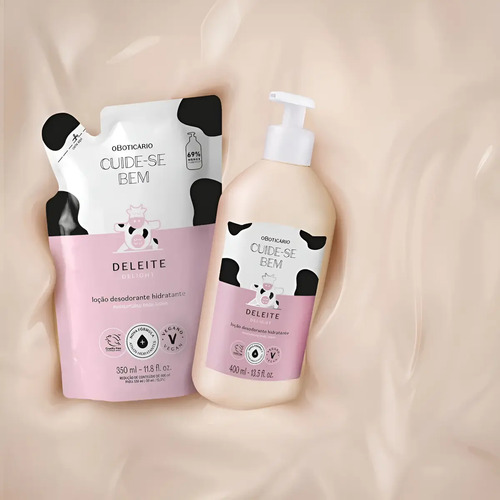 Combo Cuide-se Bem Deleite: Loção Corporal 400ml + Refil 350ml