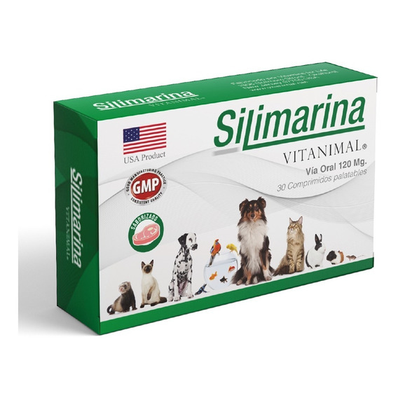 Silimarina Vitanimal Suplemento Perro Gato 30 Comprimidos