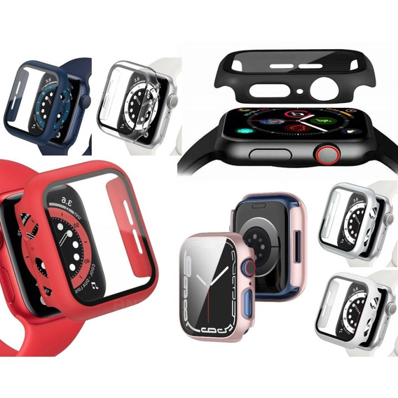 Carcasa Rigida Con Vidrio Templado Para Reloj Apple Watch