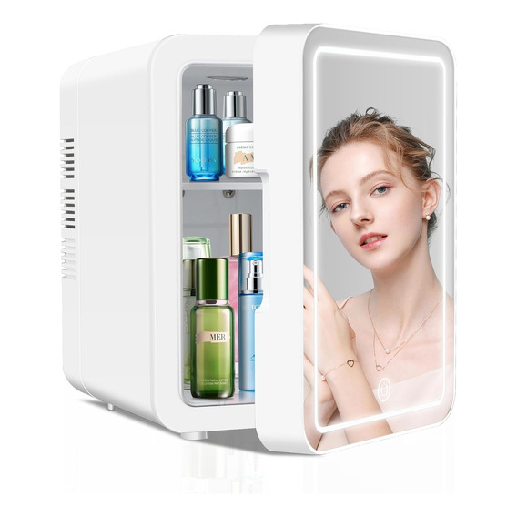 Mini Refrigerador Portatil 6l Mini Bar Para Skincare Espejo 