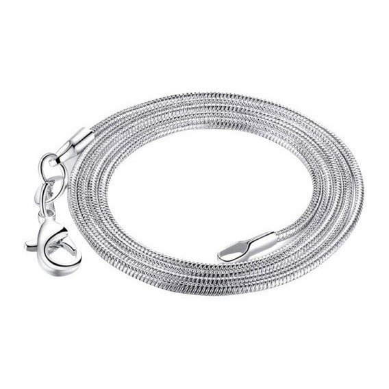 Collar De Cadena De Serpiente Doteffil De Plata Ley 925 