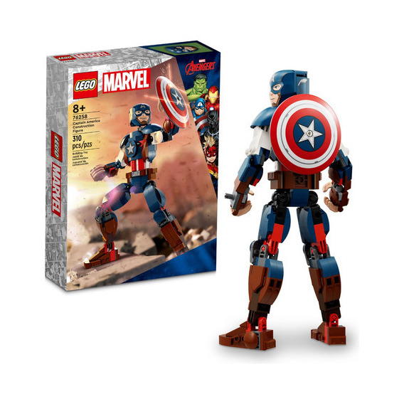 Kit Lego Super Heroes 76258  Capitán América 310 Pz