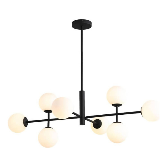 Lampara De Techo Colgante Candelabro Moderno Nórdica Cosmos Color Negro