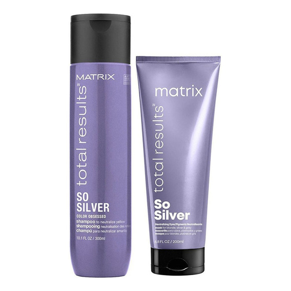  Pack Matizador So Silver Matrix Shampoo Y Mascara