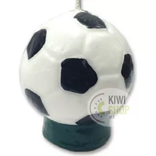 Vela Pastel Figura Balón Futbol Soccer Kiwisoccer