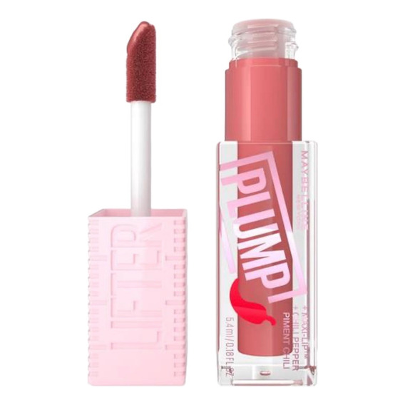 Lifter Gloss Plump, Lip Plumping Gloss Make, Maybelline Acabado Brillante Color 005 Peach Fever