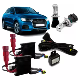 Kit Xênon Reator Lâmpada 8000k H4-3 Hid Universal Bixenon