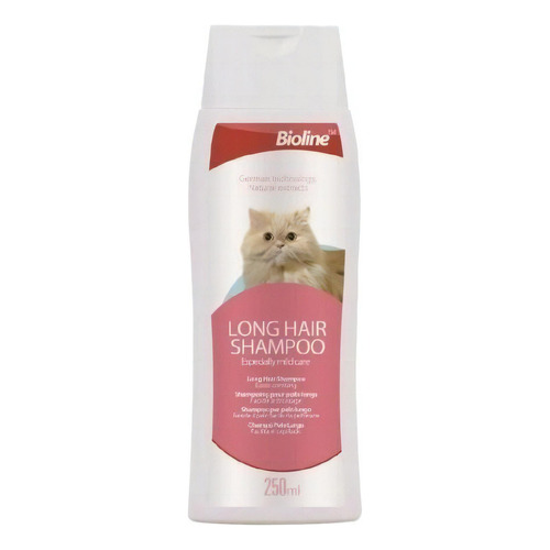 Shampoo Para Gatos De Pelo Largo Bioline 250ml Pt