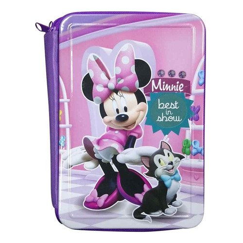 Cartuchera Lata Minnie Y Daisy Disney 3 Pisos Cresko