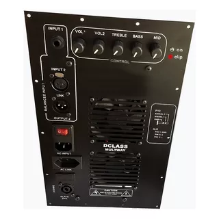 Painel Ativo Inbox 1500w Rms 4 Ohms Multivias C/ Usb Player Cor Preto Potência De Saída Rms 1500 W