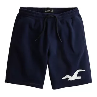 Short De Jogging Hollister By Abercrombie Liso Con Logo