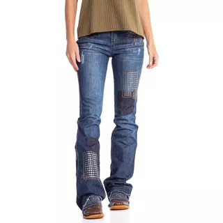 Calça Jeans Feminina Zenz Western Ladie Strass Zw0122001