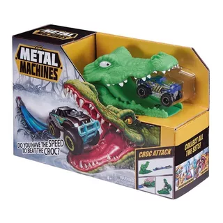 Pista Metal Machines - Croc Attack Cor Azul E Verde