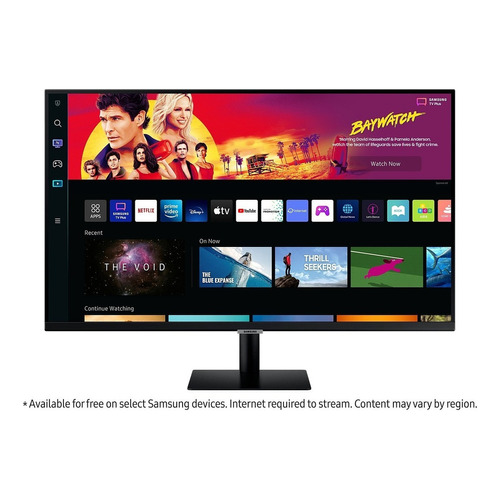 Monitor 43 Uhd 4k Con Smart Tv Experience Color Negro