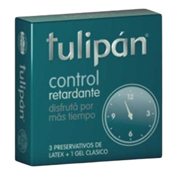 Caja 3 Preservativos Tulipan Control Retardantes Lubricados