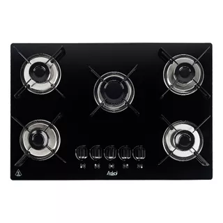 Fogão Cooktop 5 Bocas A Gás Glp Askoi Preto Acendimento Automático 110v/220v