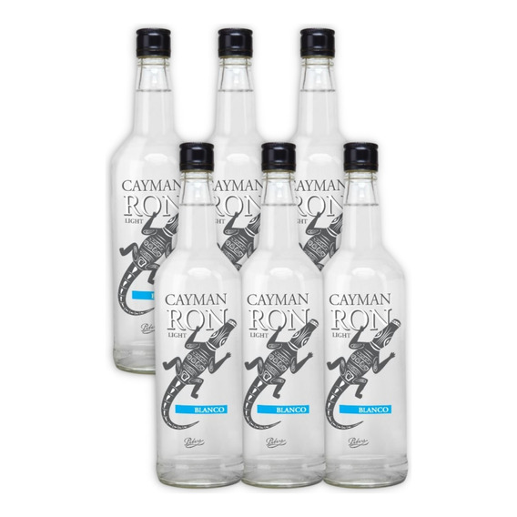 Ron Cayman Blanco Light Caja X6u 750ml Producto Nacional