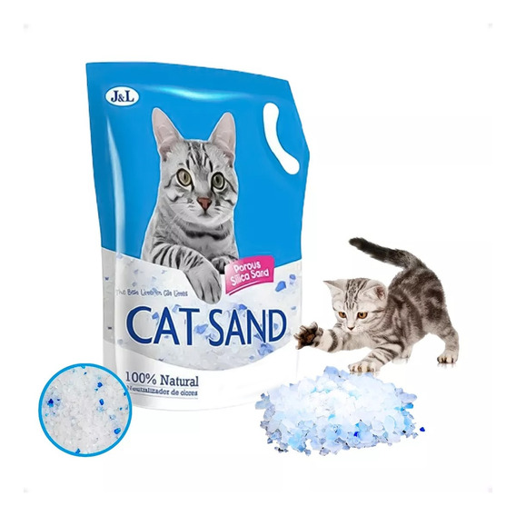 Arena Piedra Sanitaria Gatos Cat Sand Silicagel 11 Lt Otec