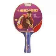 Paleta Ping Pong Tenis Mesa Sensei 6 Estrellas Plus Madera