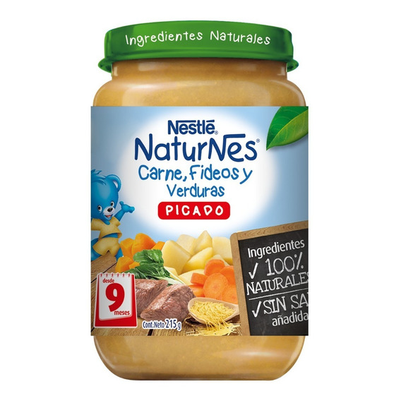 Picado Nestlé® Naturnes® Carne, Fideos Y Verduras 215g