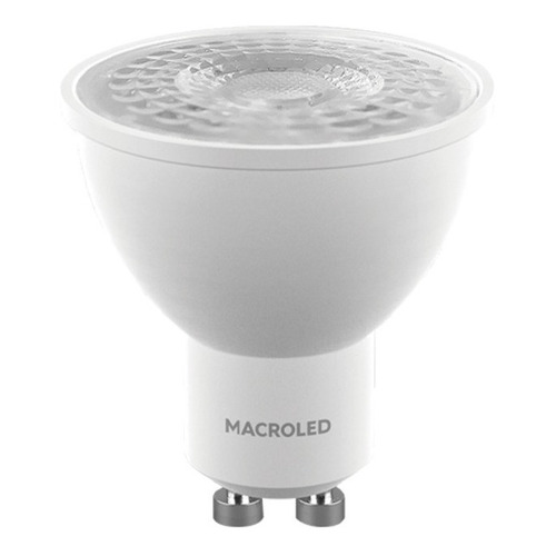 Foco led Macroled CPS-DP-GU10-20 Dicroica color blanco neutro 7W 220V 4500K por 10 unidades